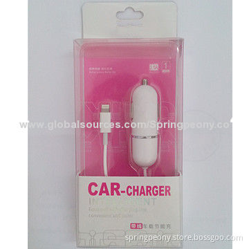 Intelligent Car Charger, 5V DC/2.1A Output